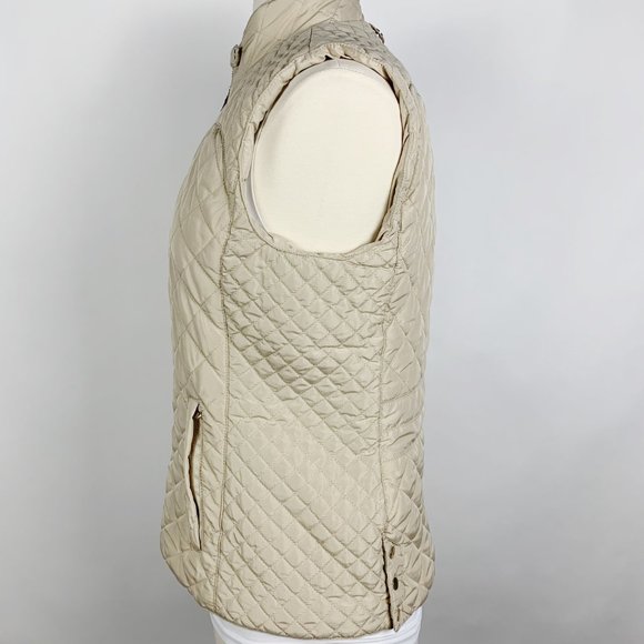 Blue Rain Quilted Beige Vest - Medium - Picture 4 of 13